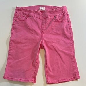 Westbound Pink Knee-Length Denim Shorts Size 8